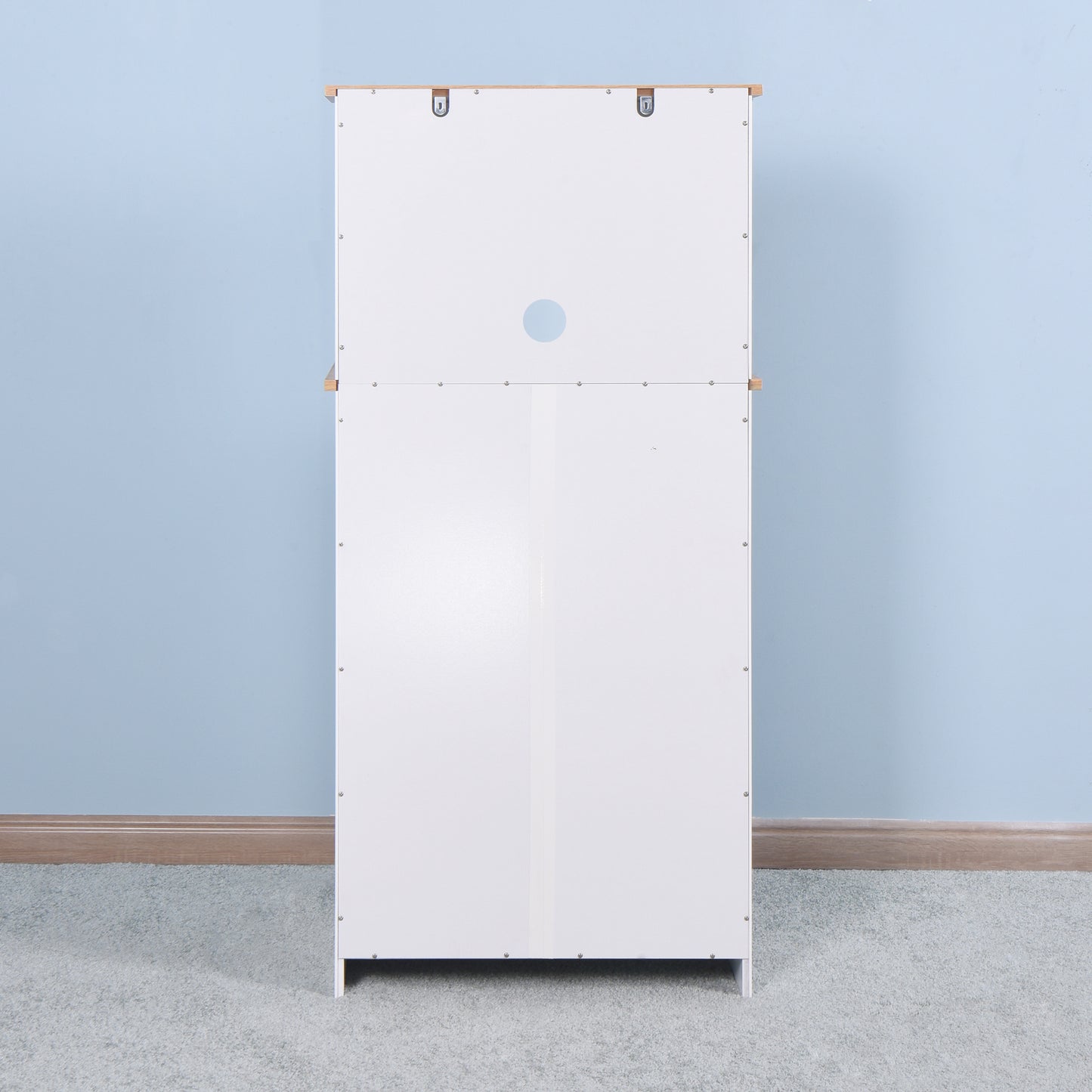 Gabinete de cocina de madera blanco, despensa, armario para microondas con cajón de almacenamiento