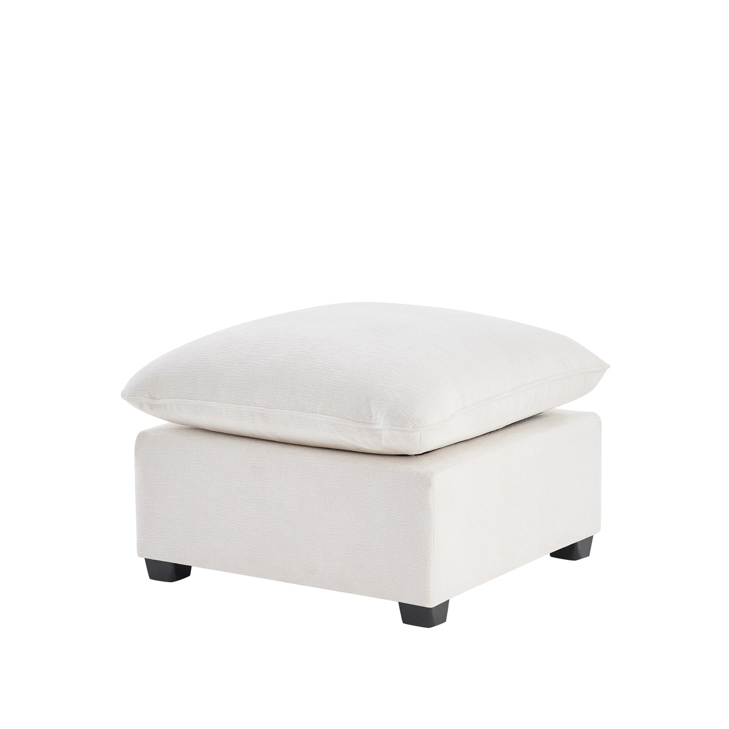 26*26" Ottoman Module for Modular Sectional Sofa,Wide Seat,Chenille,2 Colors