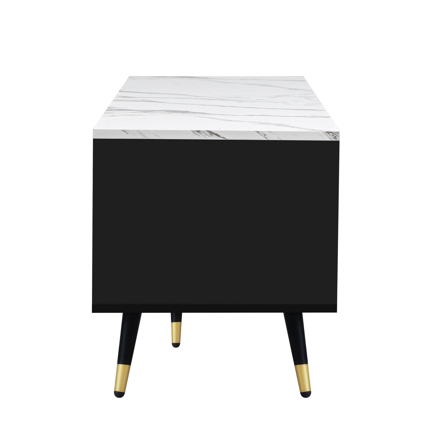 71'' Modern TV Stand with 2 Cabinets& Open Compartments, Entertainment Center for TVs up to 80'', Television Console for Living Room, Bedroom, Home Theatre