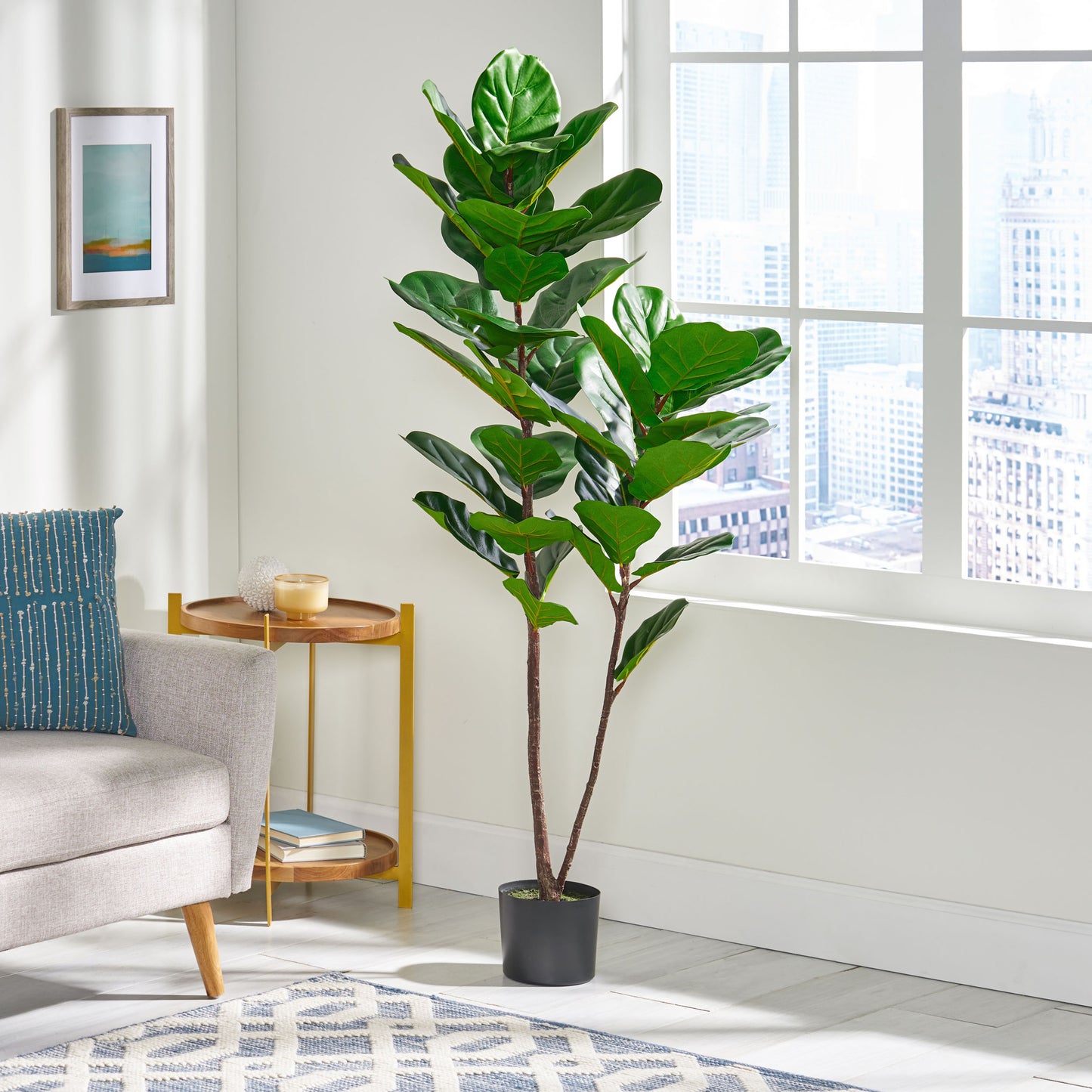 150CM ARTIFICIAL FIDDLE LEAF FIG TREE