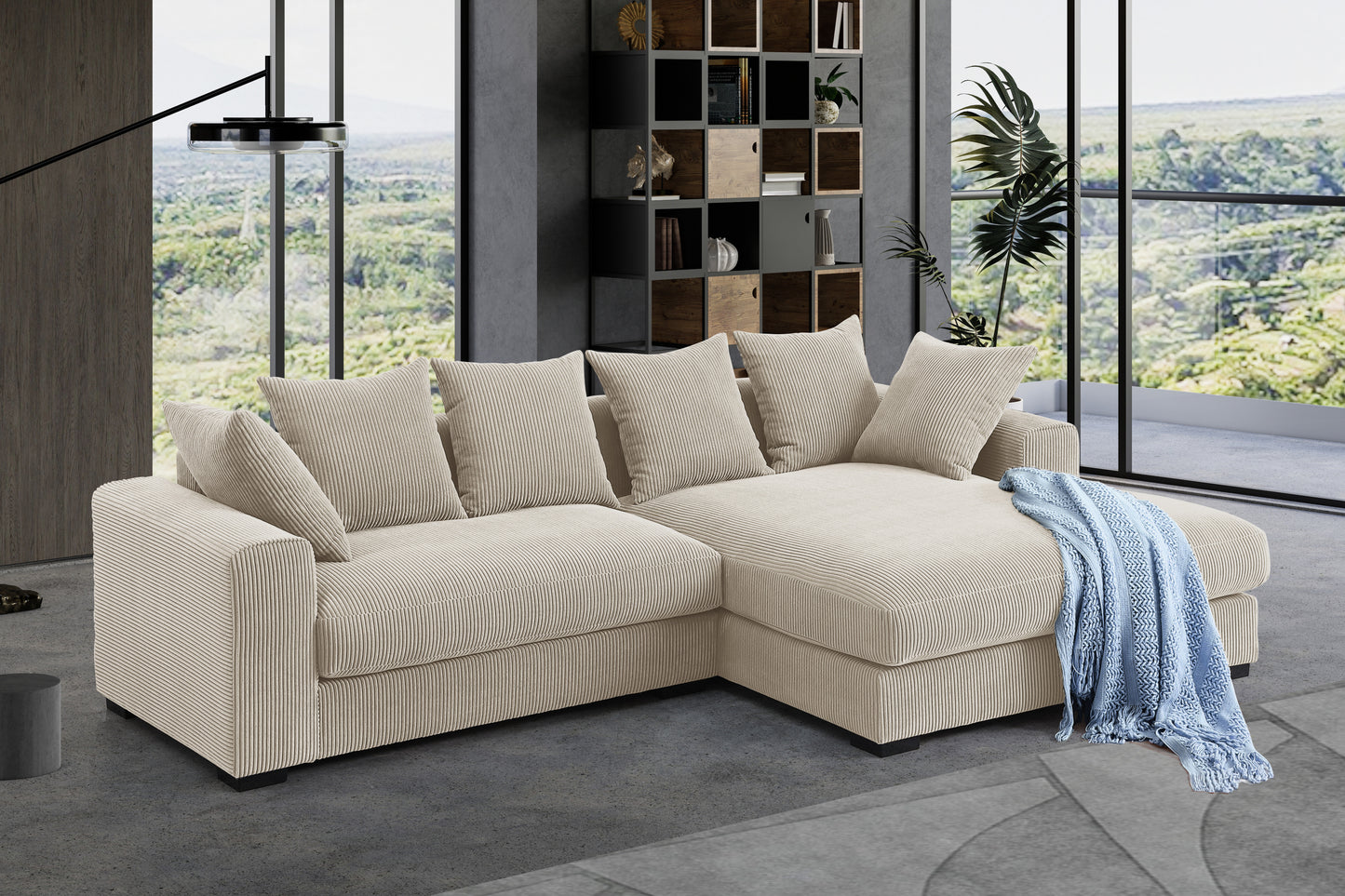 Naomi 3 - Piece Upholstered Sectional