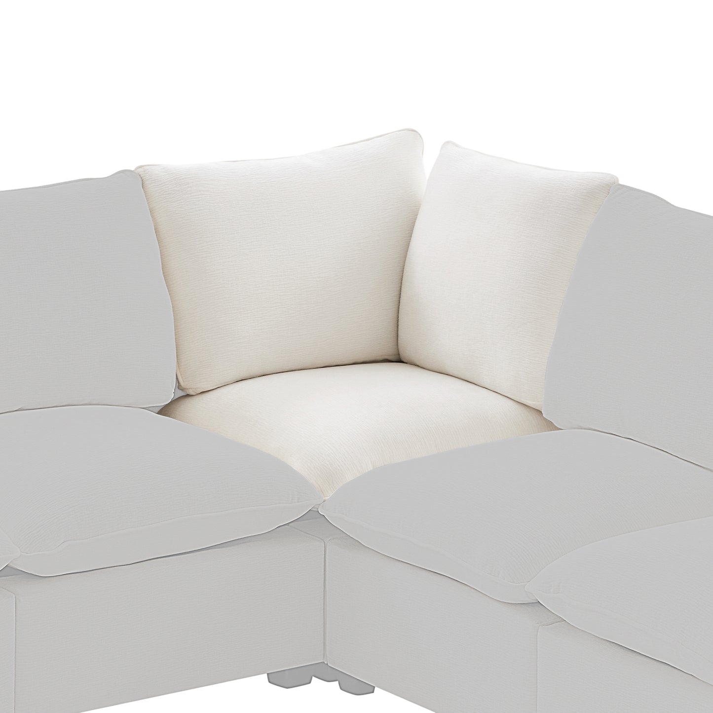 30*30" Corner Module for Modular Sectional Sofa,Chenille,2 Colors