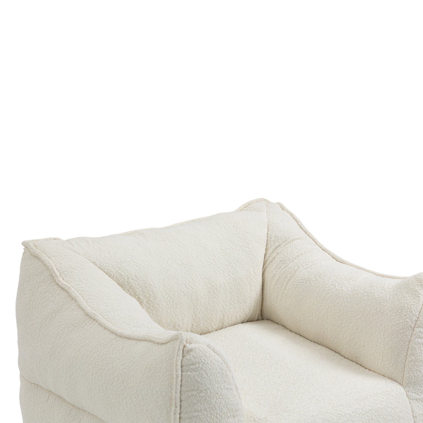 COOLMORE - Sillón puff, cómodo y duradero, con respaldo alto, para adultos y niños, para interiores y exteriores