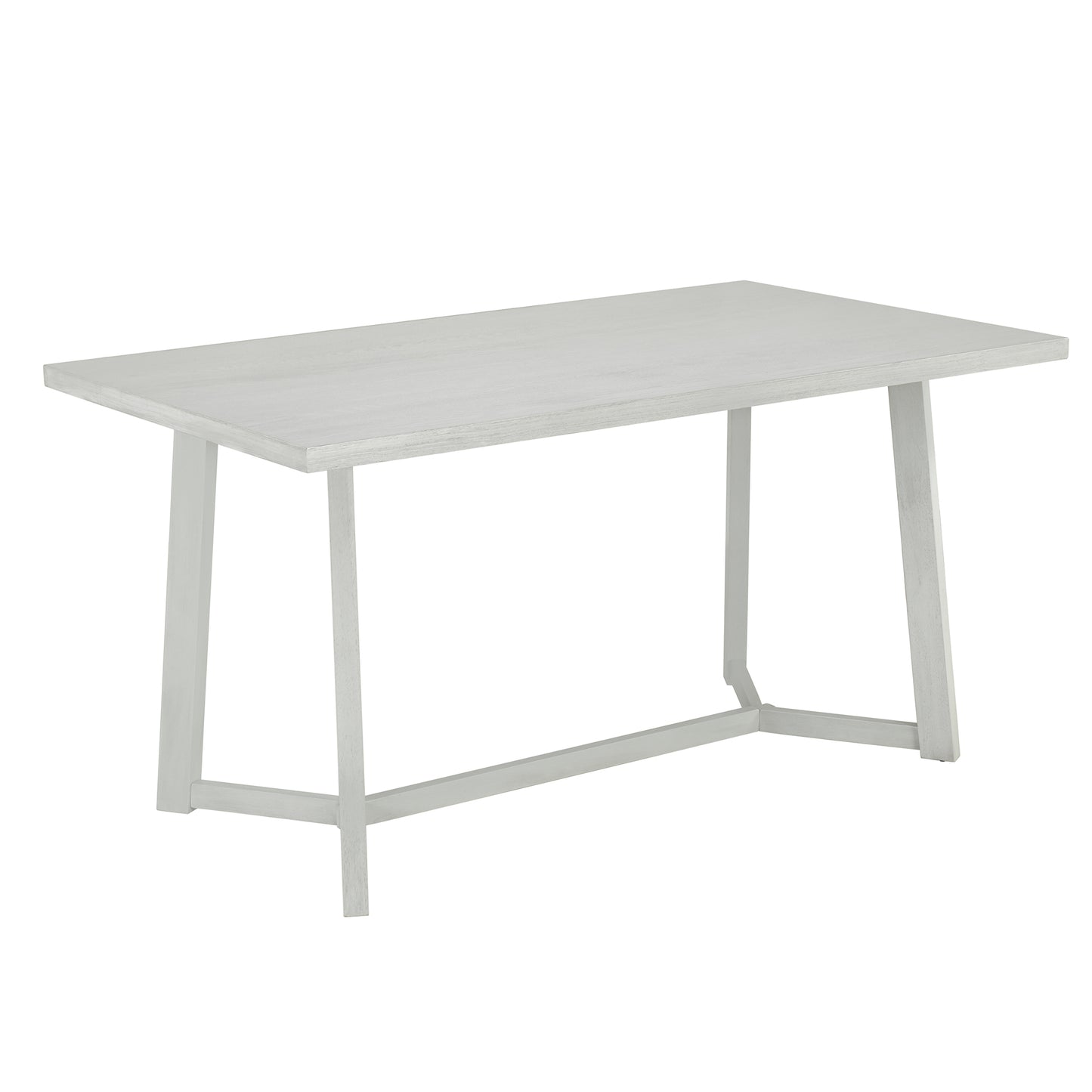 TOPMAX Farmhouse 6-Piece Wood Dining Table Set with 4 Upholstered Chairs and Bench, Gray
