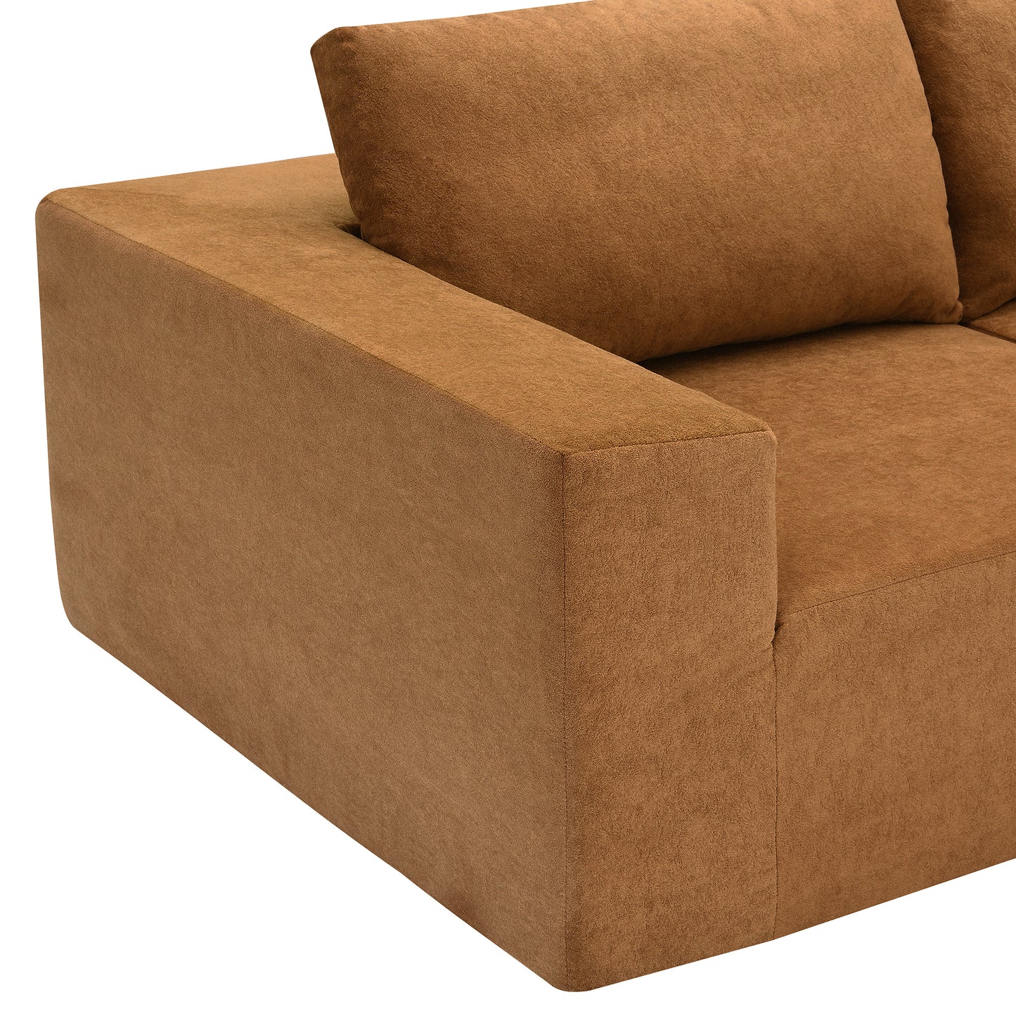 116*116" Modular L Shaped Sectional Sofa,Luxury Floor Couch Set,Upholstered Indoor Furniture,Foam-Filled Compressed Sofa for Living Room,Bedroom,5 PC Free Combination,3 Colors