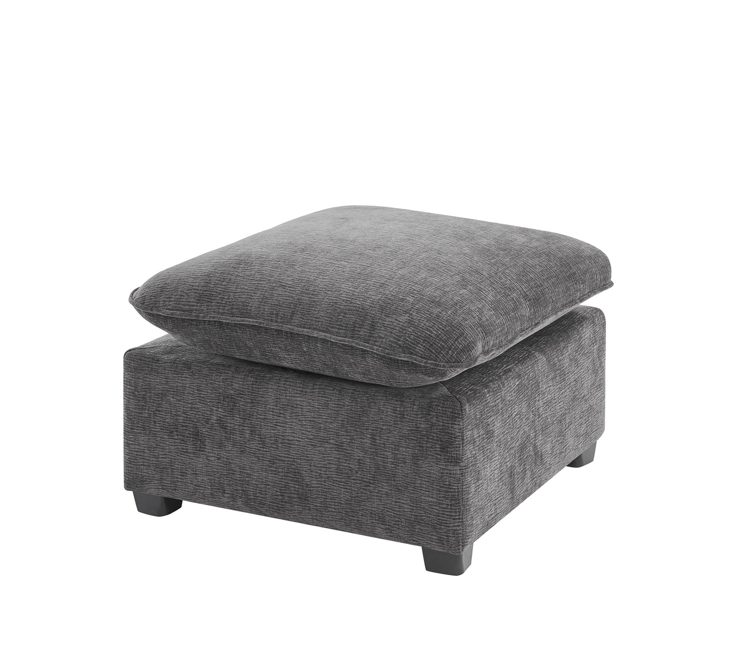 26*26" Ottoman Module for Modular Sectional Sofa,Wide Seat,Chenille,2 Colors