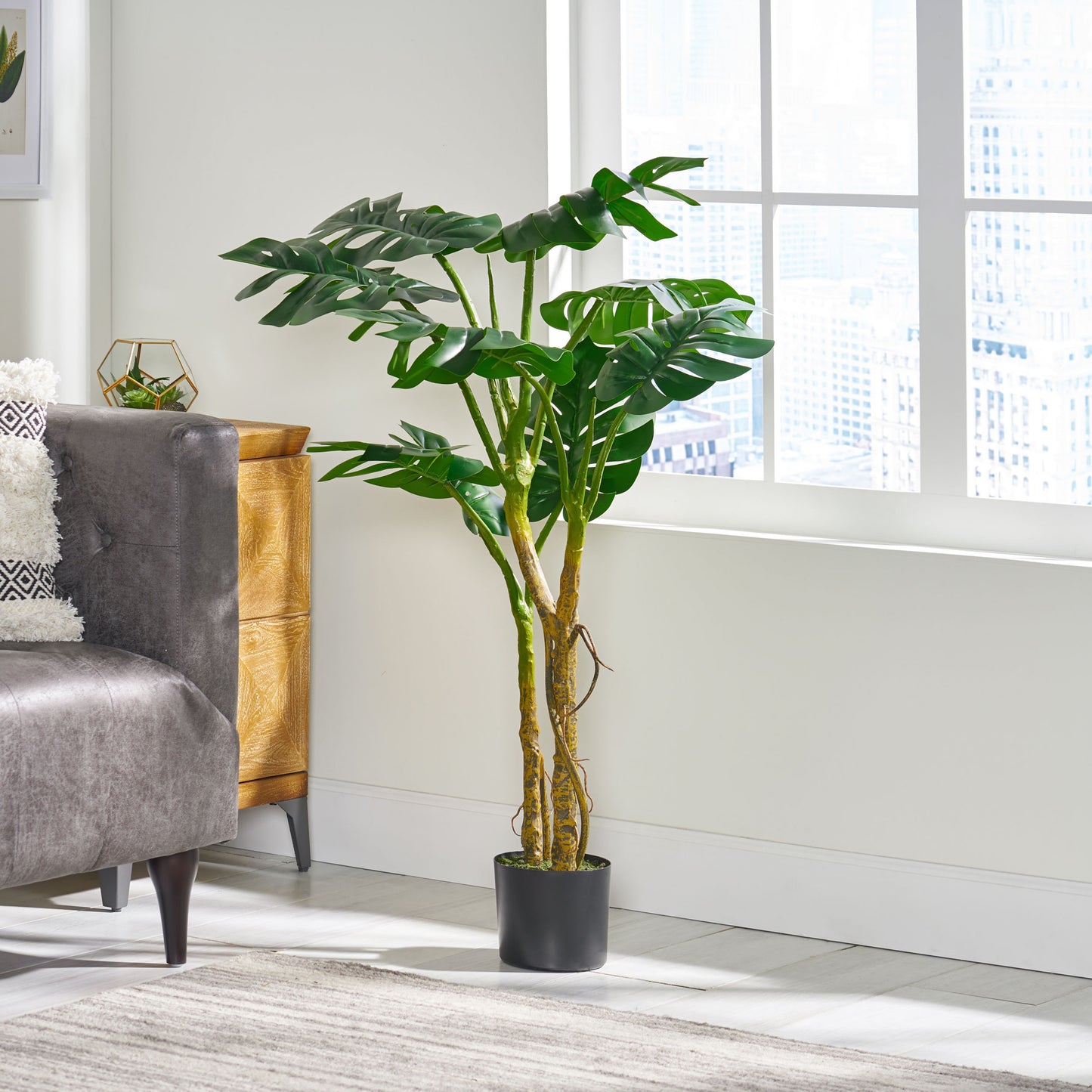 ÁRBOL MONSTERA ARTIFICIAL DE 120 CM