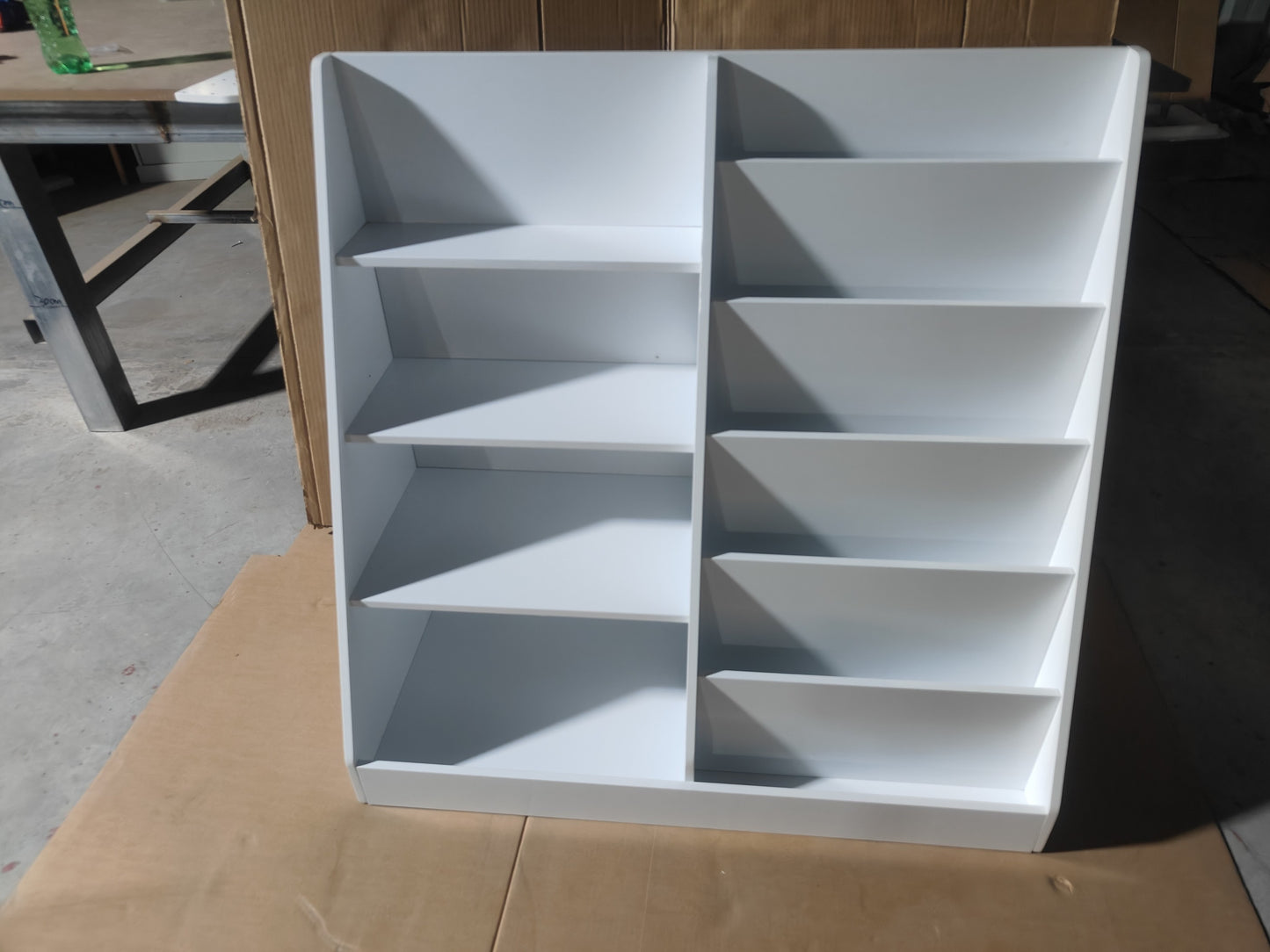 Kids Bookshelf and Toy Storage Organizer, Multifunctional 4 Tier Wooden Kids Book Shelf with Bookcase Display Stand in Kids Room Playroom Nursery for Kids, Children, Toddlers