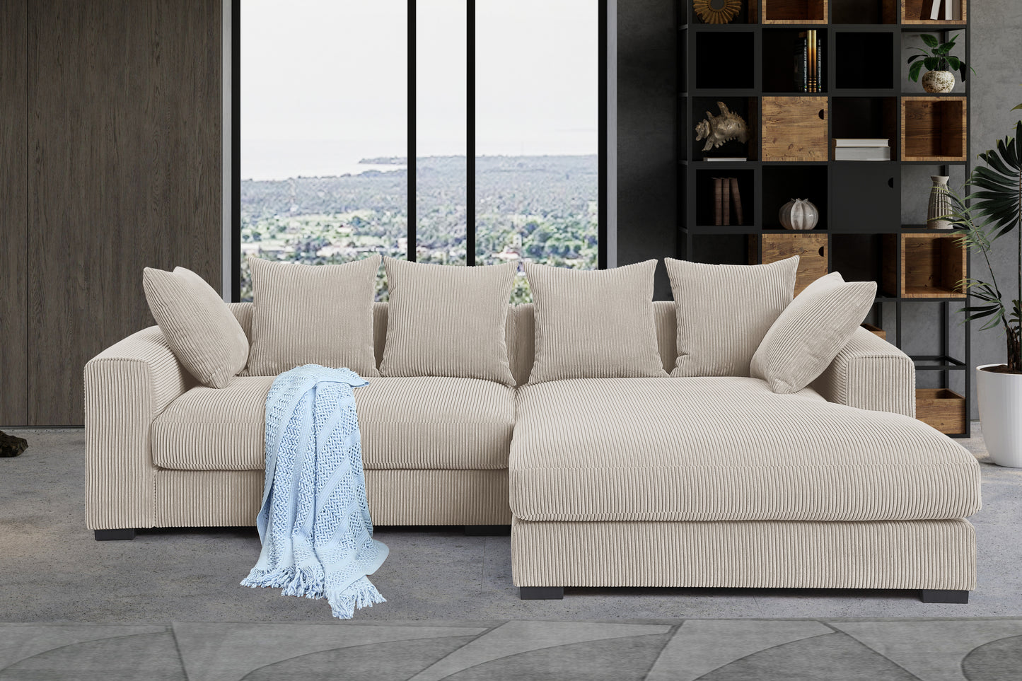 Naomi 3 - Piece Upholstered Sectional
