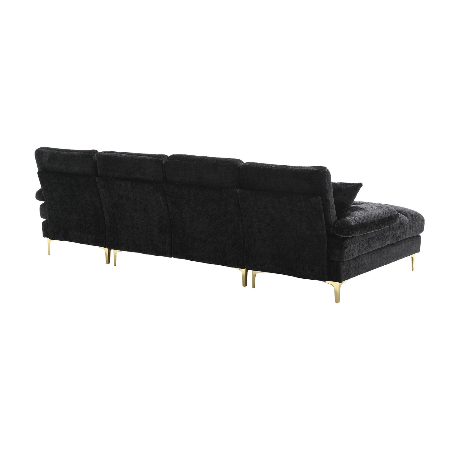 UNITED Modern Large chenille Fabric U-Shape Sectional Sofa