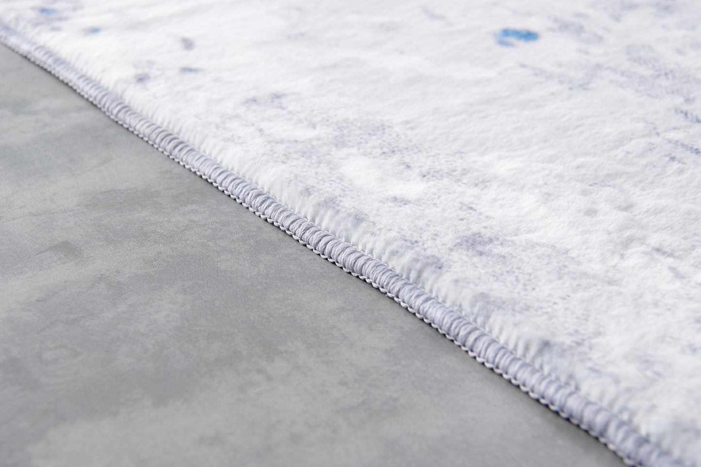ZARA Collection Abstract Design Gray Blue Yellow (5' ft x 3' ft) Machine Washable Super Soft Area Rug