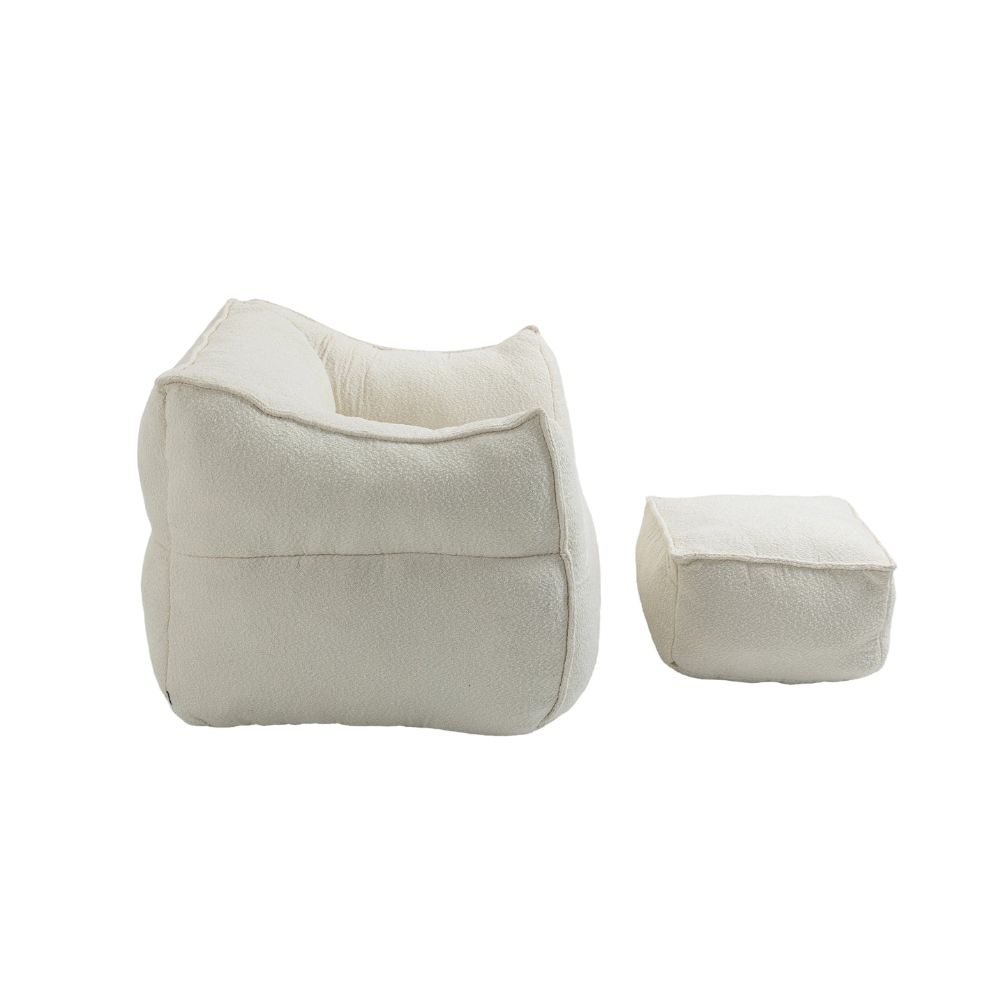 COOLMORE - Sillón puff, cómodo y duradero, con respaldo alto, para adultos y niños, para interiores y exteriores
