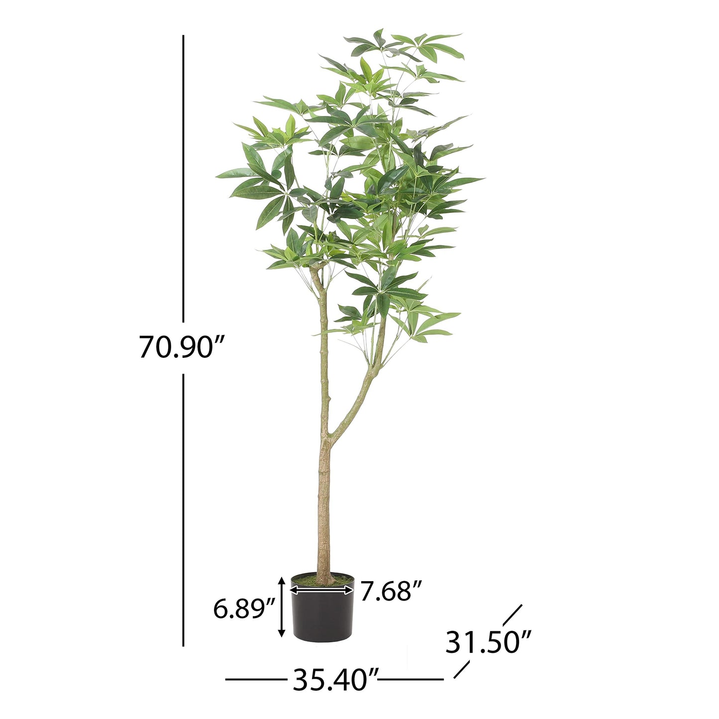 180CM ARTIFICIAL PACHIRA MACROCARPA