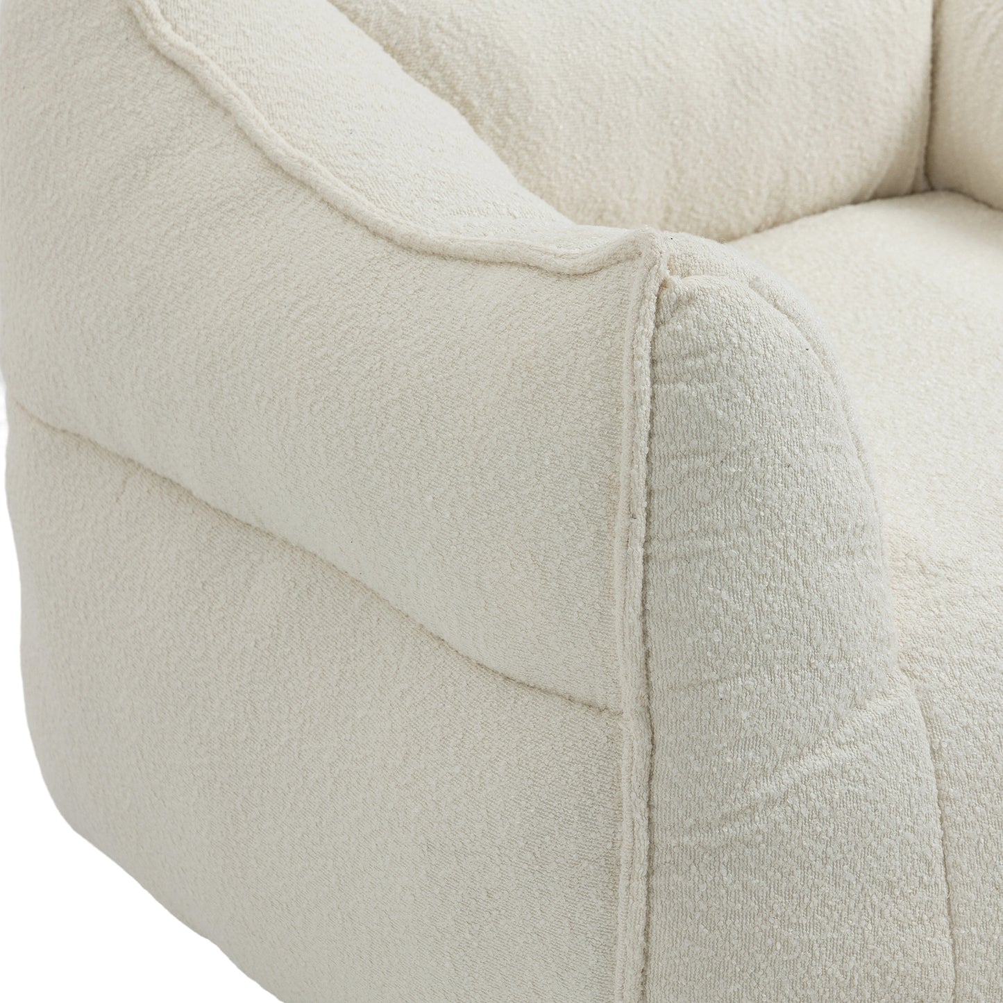 COOLMORE - Sillón puff, cómodo y duradero, con respaldo alto, para adultos y niños, para interiores y exteriores