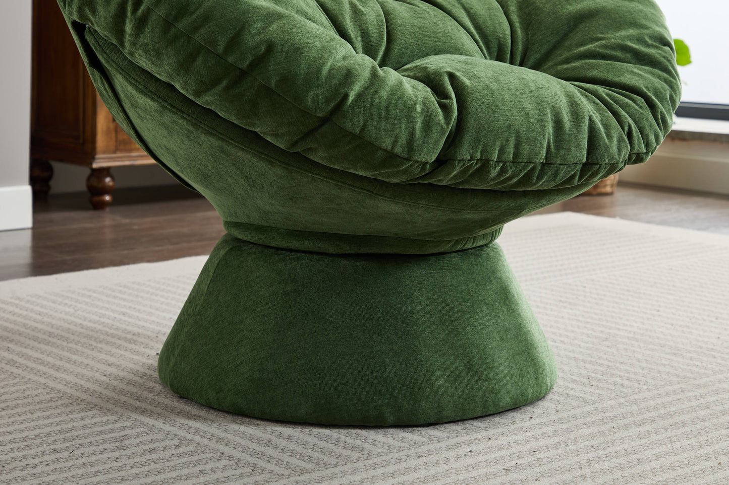 Oversized Swivel Accent Chair, 360 Swivel Barrel Chair, Papasan Chair for Living Room Bedroom