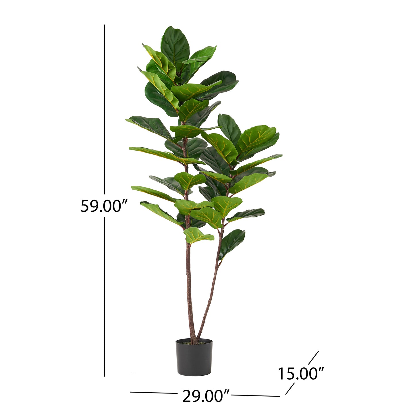 150CM ARTIFICIAL FIDDLE LEAF FIG TREE