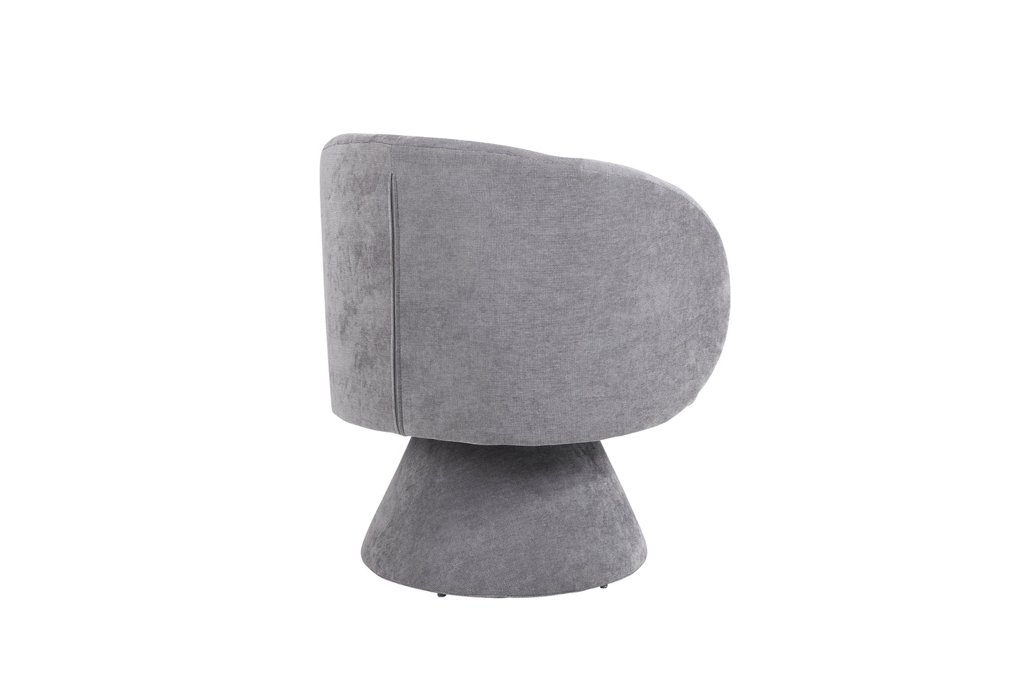 Swivel Accent Chair Armchair, Round Barrel Chair in Fabric for Living Room Bedroom(Light Grey)