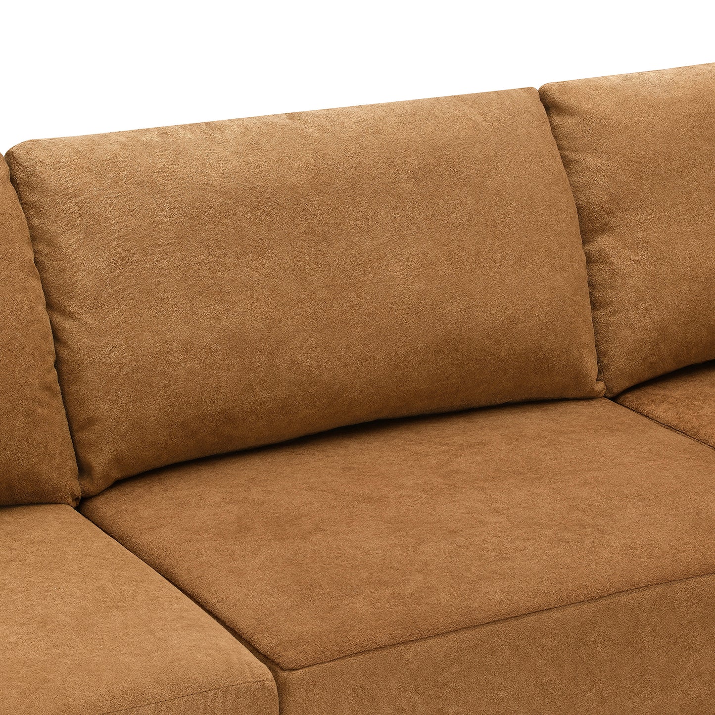 116*116" Modular L Shaped Sectional Sofa,Luxury Floor Couch Set,Upholstered Indoor Furniture,Foam-Filled Compressed Sofa for Living Room,Bedroom,5 PC Free Combination,3 Colors