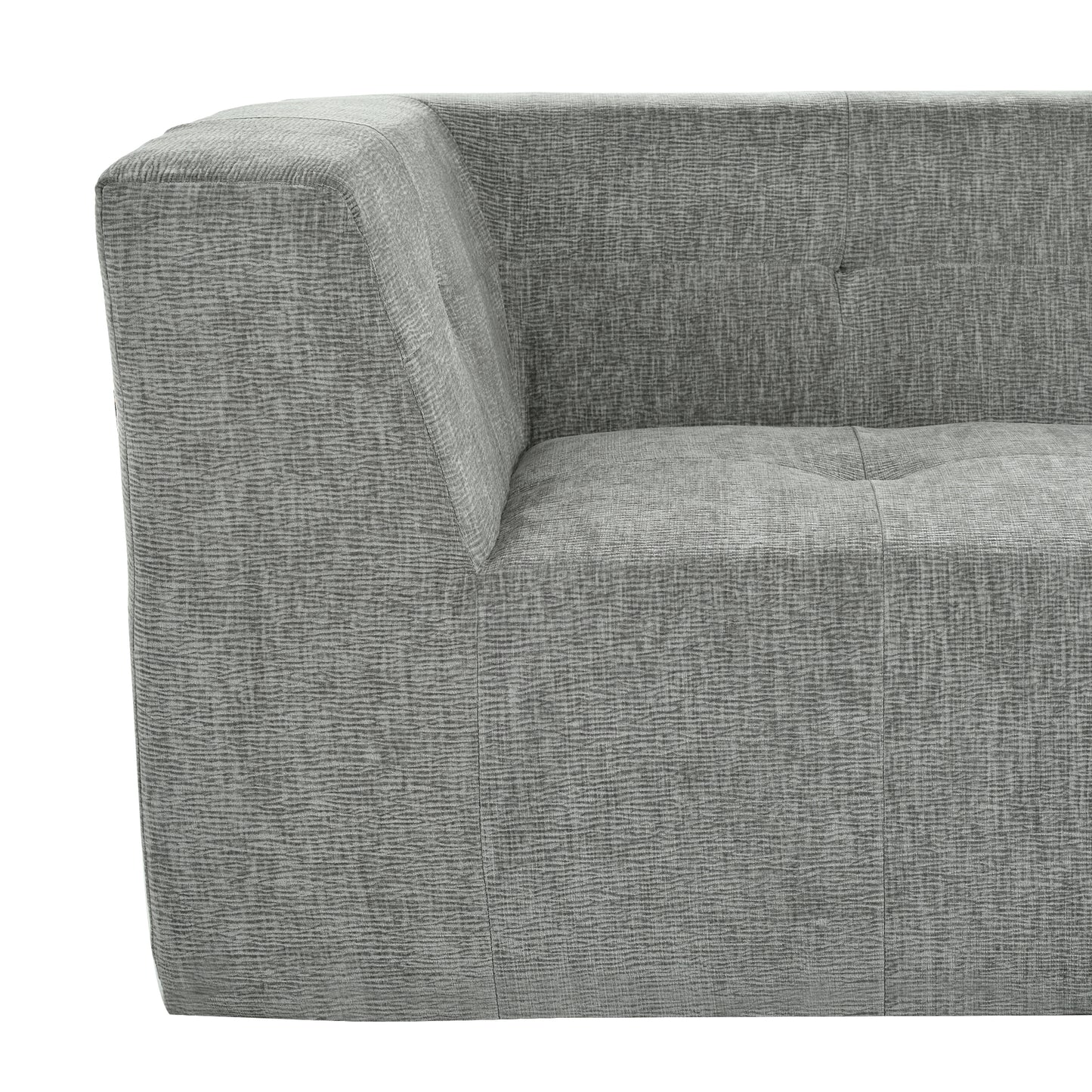 Juego de sofás modulares para sala de estar, 112,2 x 74 pulgadas, sofá minimalista moderno, sofá cama tapizado para sala de estar, dormitorio, combinación de 2 piezas sin computadora, en forma de L, gris claro