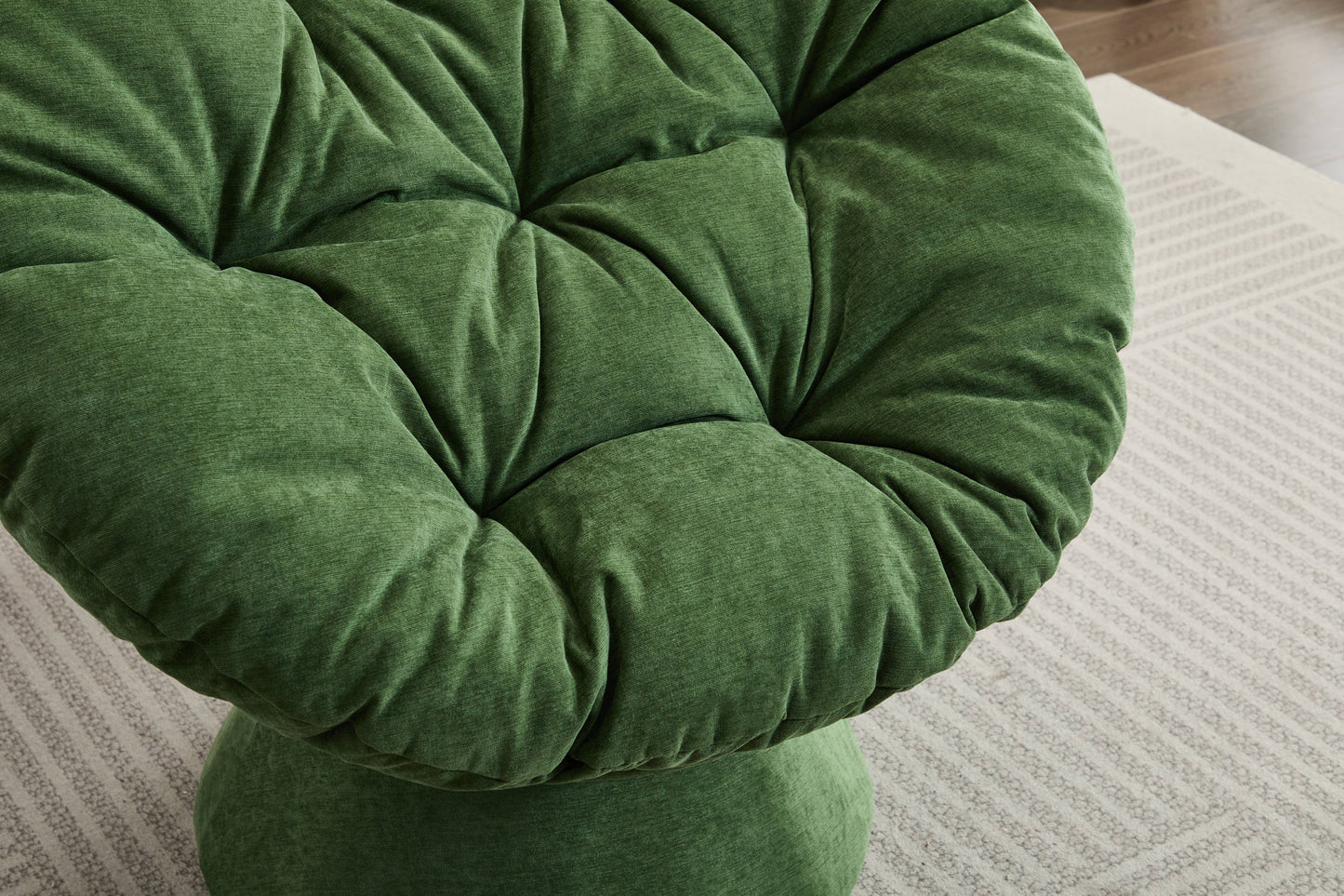 Oversized Swivel Accent Chair, 360 Swivel Barrel Chair, Papasan Chair for Living Room Bedroom