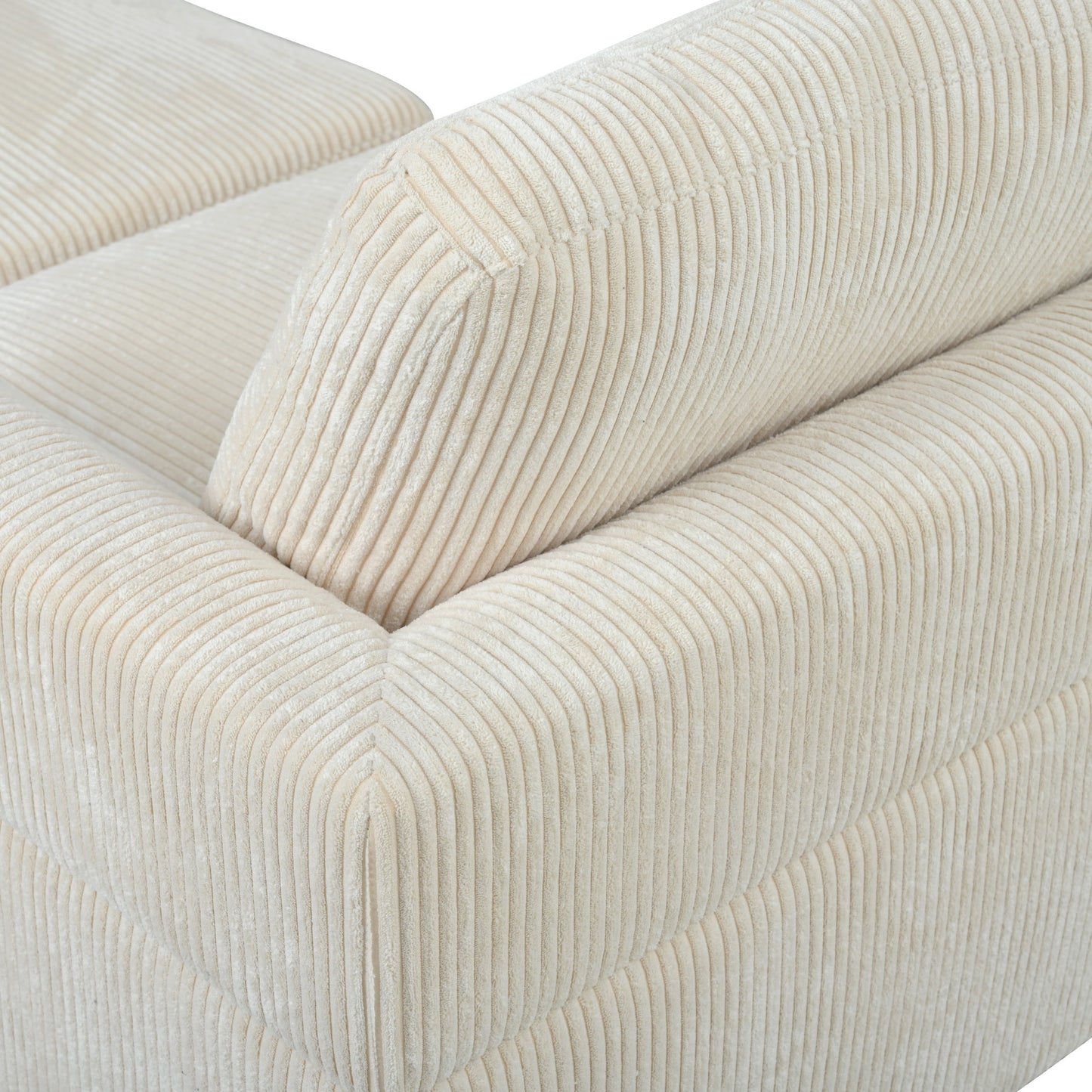 U_Style Modular Sectional Sofa with Ottoman L Shaped Corner Sectional for Living Room, Office, Spacious Space(old sku: WY000373AAA)