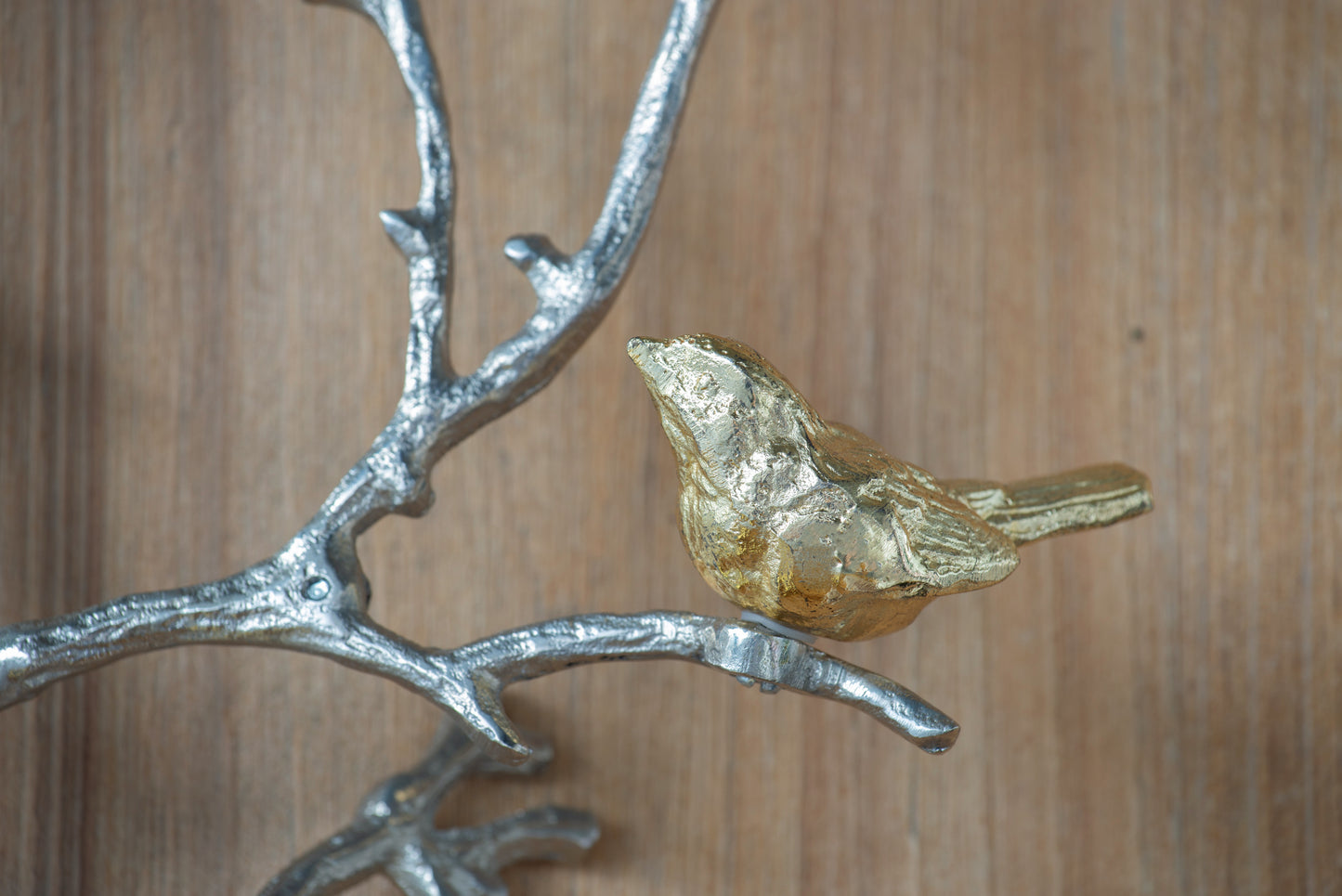17x5.5x22" Metal Branch Wall Sculptures with Bird Accents, Set of 2