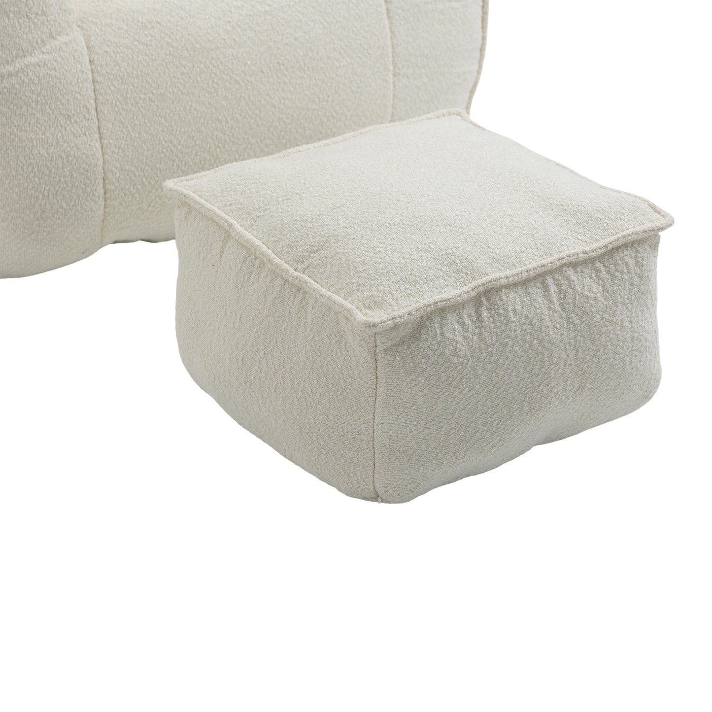COOLMORE - Sillón puff, cómodo y duradero, con respaldo alto, para adultos y niños, para interiores y exteriores