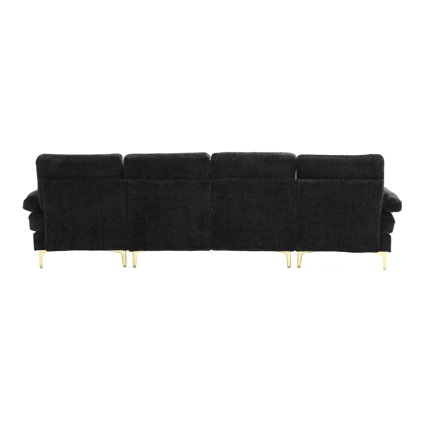 UNITED Modern Large chenille Fabric U-Shape Sectional Sofa