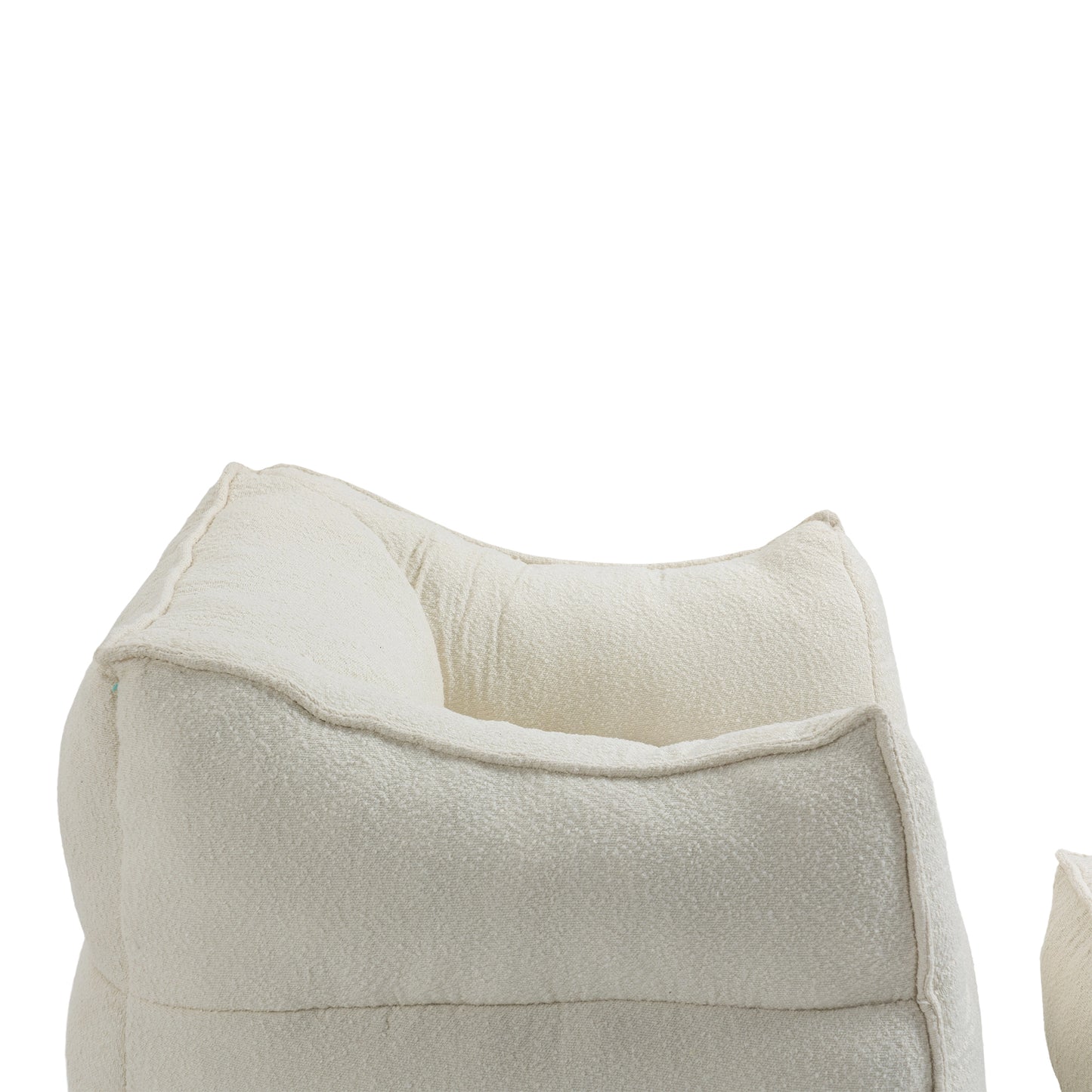 COOLMORE - Sillón puff, cómodo y duradero, con respaldo alto, para adultos y niños, para interiores y exteriores