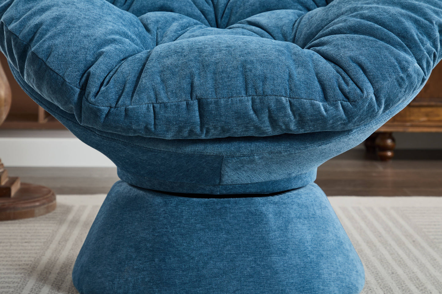 Oversized Swivel Accent Chair, 360 Swivel Barrel Chair, Papasan Chair for Living Room Bedroom