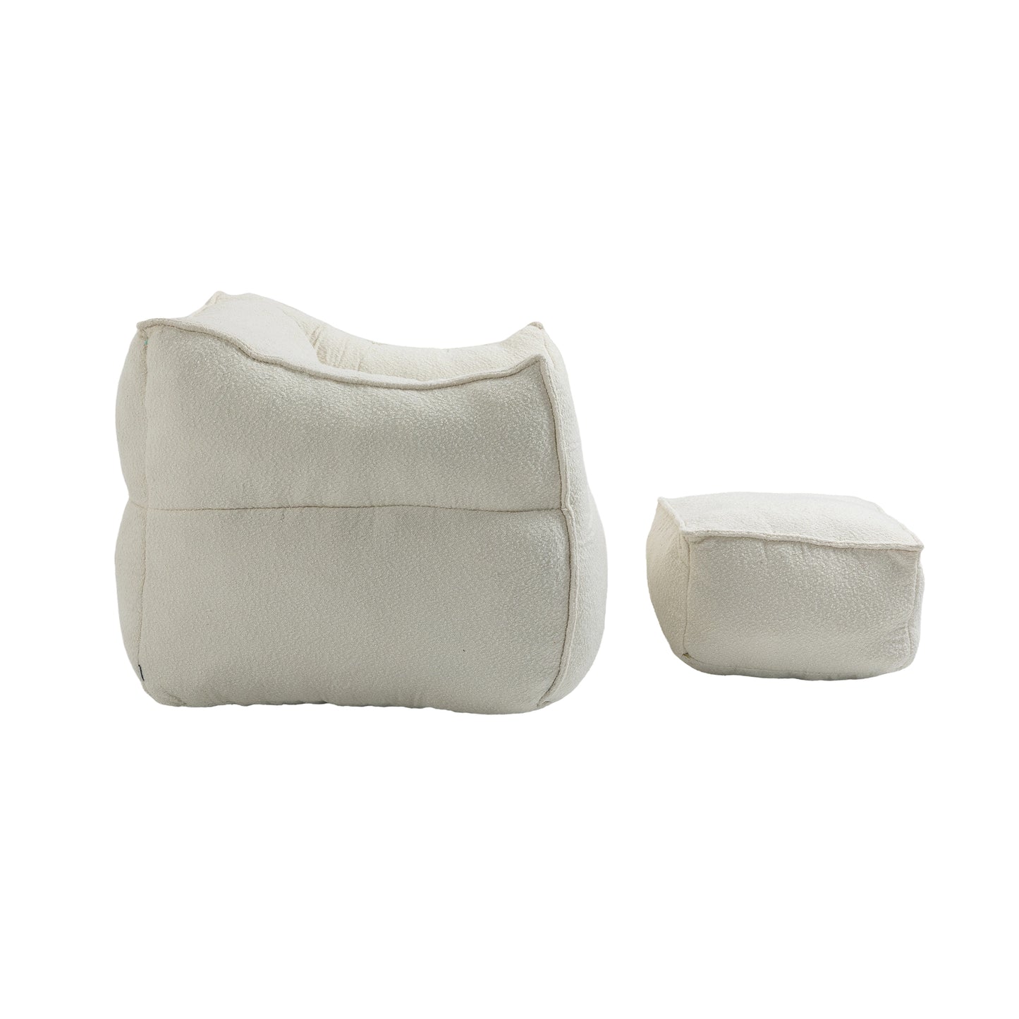 COOLMORE - Sillón puff, cómodo y duradero, con respaldo alto, para adultos y niños, para interiores y exteriores