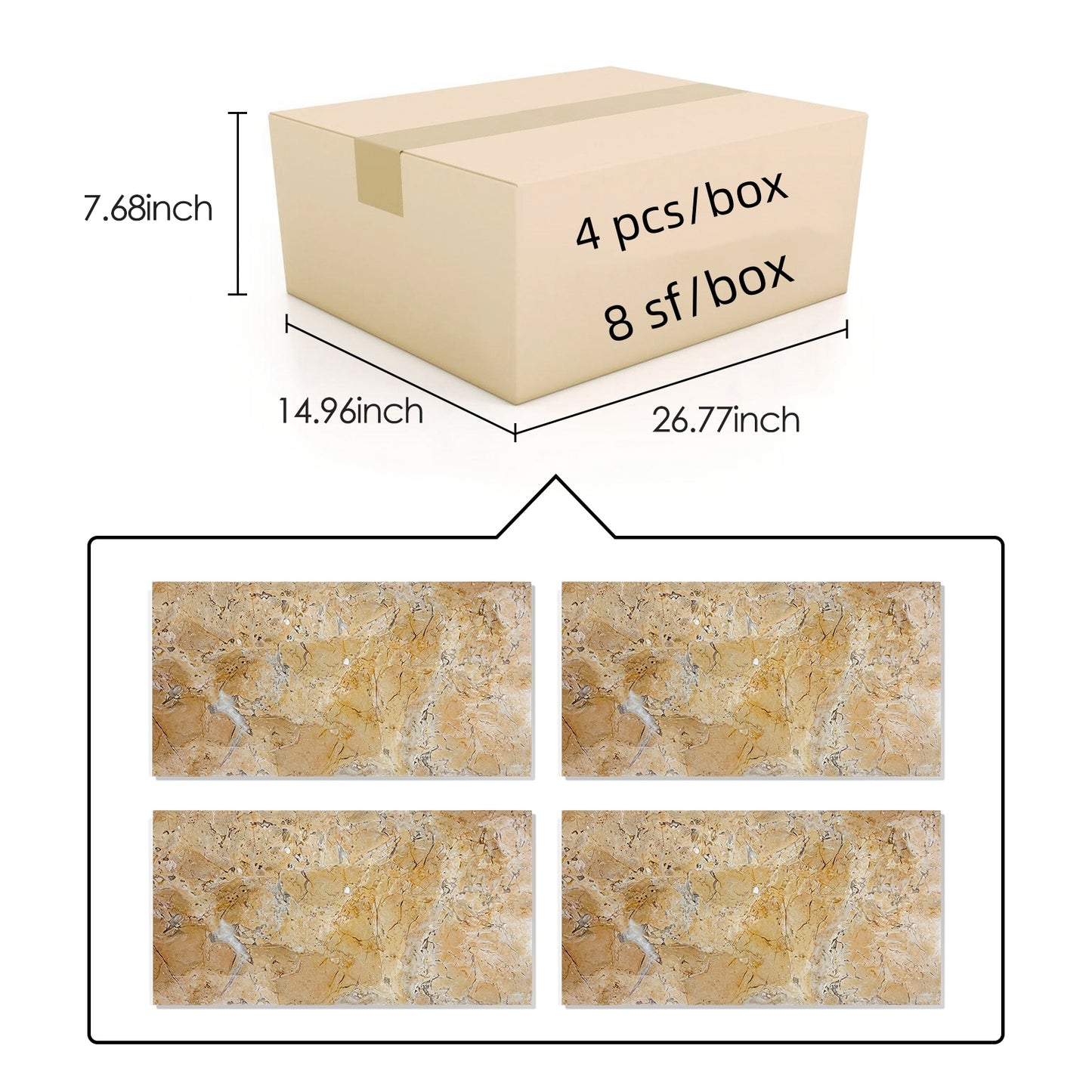 12*24 Gold Yellow Beige natural marble, for floor and wall, polished marble tile, natural stone