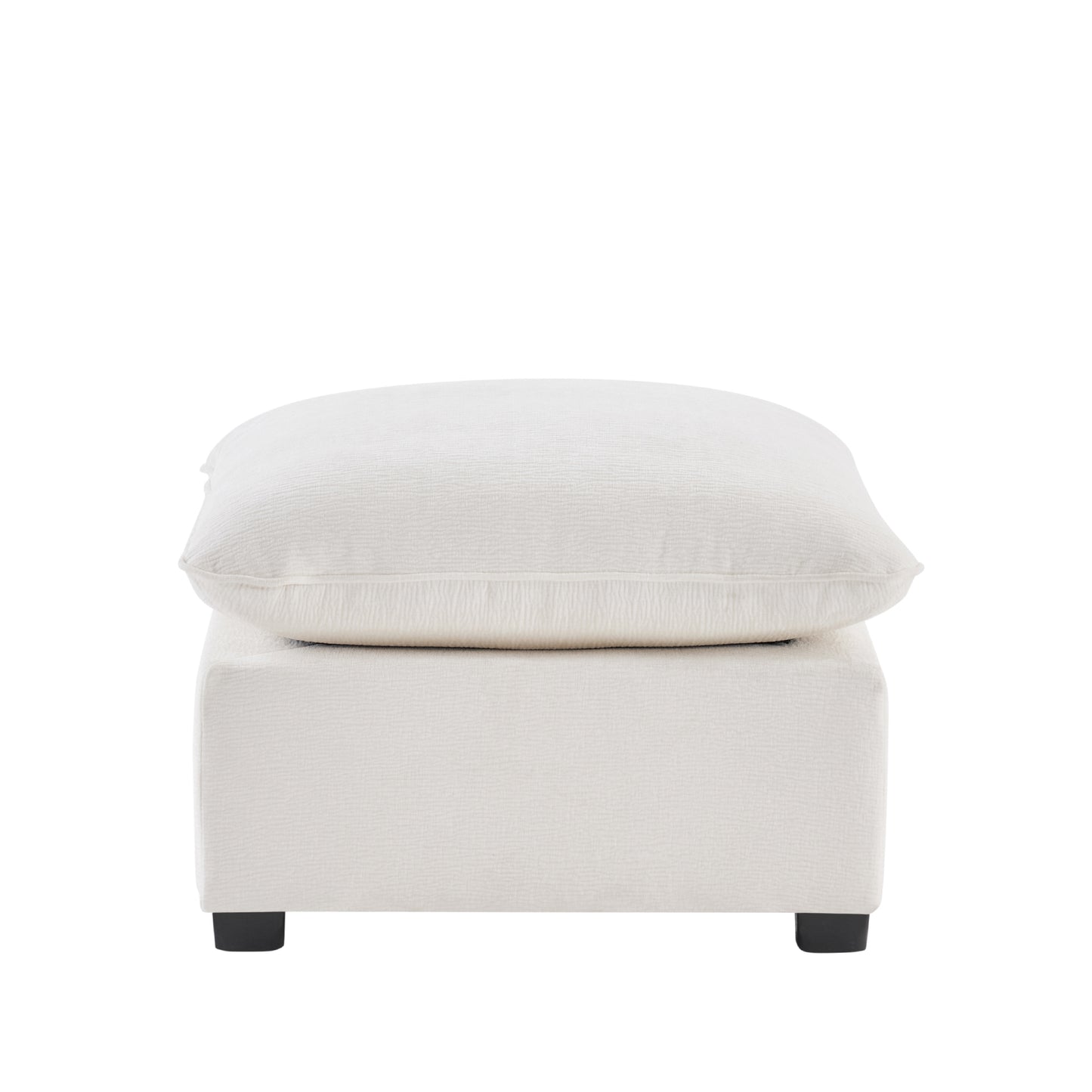 26*26" Ottoman Module for Modular Sectional Sofa,Wide Seat,Chenille,2 Colors
