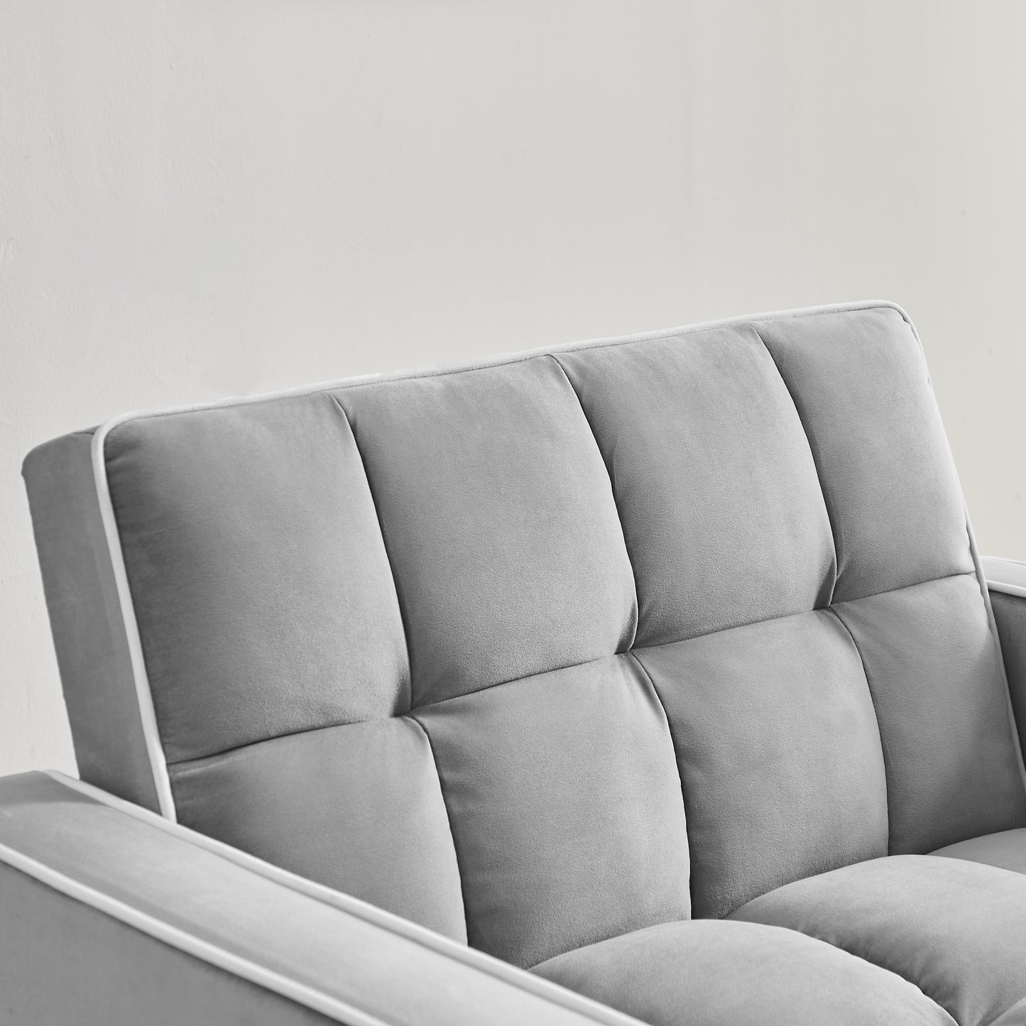 Sofá cama tres en uno, sillón plegable, respaldo ajustable, reclinable, cama individual, moderno, para adultos, color gris