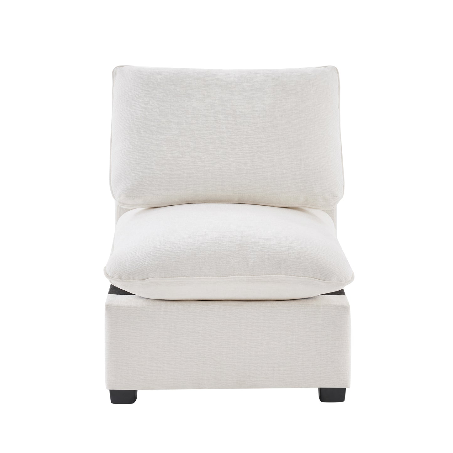 30*26" Single Seat Module for Modular Sectional Sofa,Deep Seat,Chenille,2 Colors
