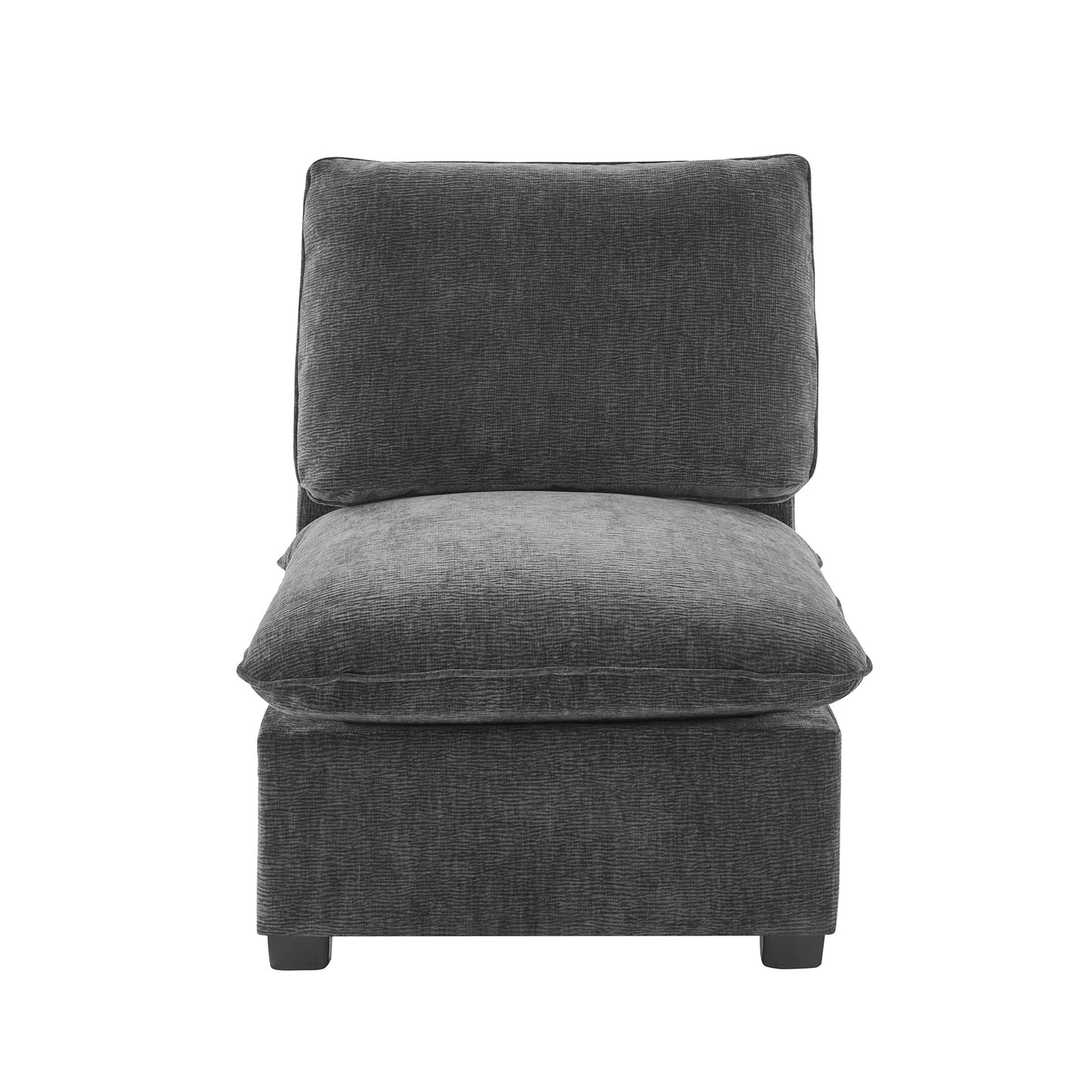 30*26" Single Seat Module for Modular Sectional Sofa,Deep Seat,Chenille,2 Colors