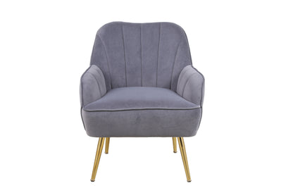 Modern Mid Century Chair velvet  Sherpa Armchair for Living Room Bedroom Office Easy Assemble