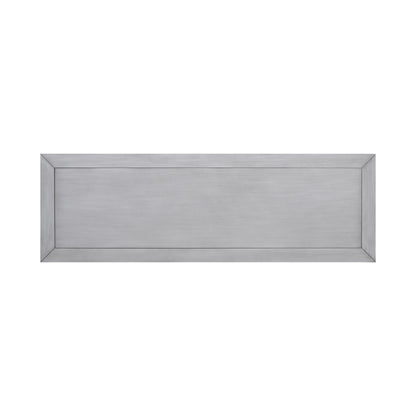 TREXM Cambridge Series  Ample Storage Vintage Console Table with Four Small Drawers and Bottom Shelf for Living Rooms, Entrances and Kitchens (Antique Gray, OLD SKU: WF190263AAE)