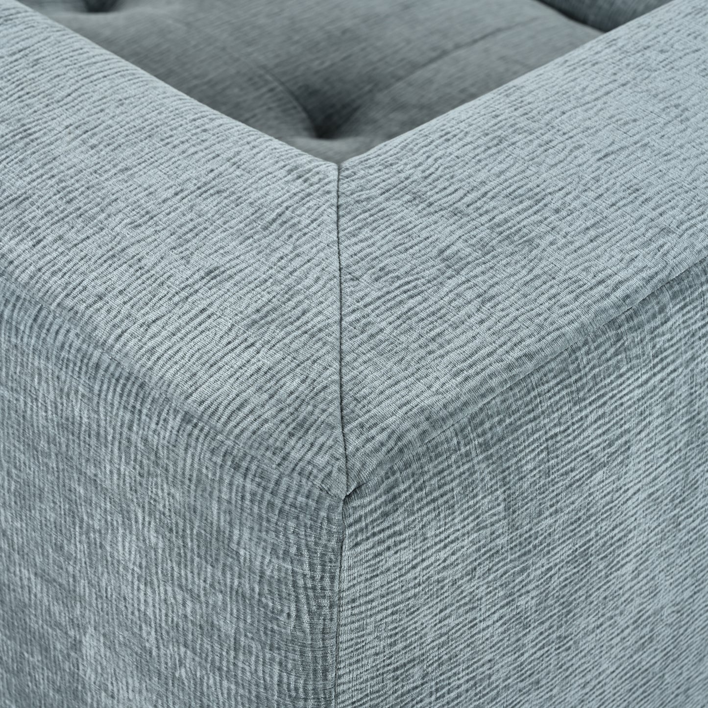 Juego de sofás modulares para sala de estar, 112,2 x 74 pulgadas, sofá minimalista moderno, sofá cama tapizado para sala de estar, dormitorio, combinación de 2 piezas sin computadora, en forma de L, azul grisáceo