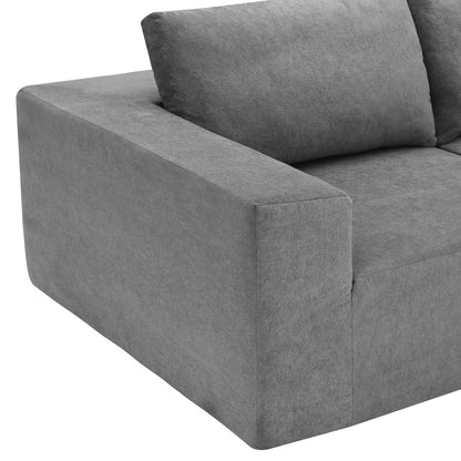 Sofá modular seccional en forma de L de 116 x 116 pulgadas, juego de sofá de piso de lujo, muebles de interior tapizados, sofá de espuma comprimida para sala de estar y dormitorio, combinación de 5 piezas, 3 colores