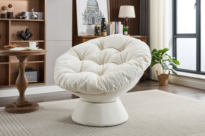 Oversized Swivel Accent Chair, 360 Swivel Barrel Chair, Papasan Chair for Living Room Bedroom