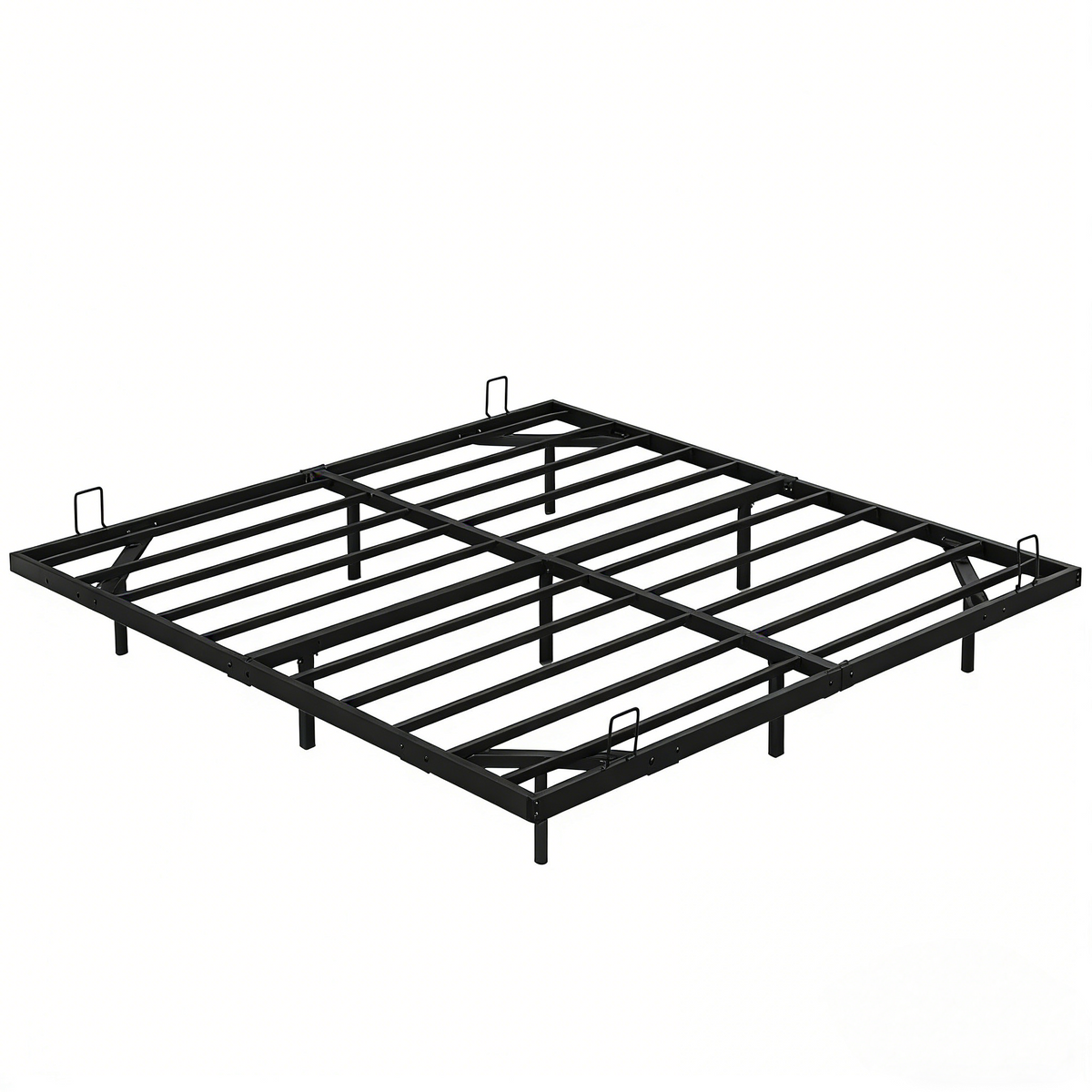 King Size Floating Bed Frames with LED Lights, Metal Platform Bed , Solid and Stable, Noise Free, No Box Spring Needed, Easy Assembly (King)
