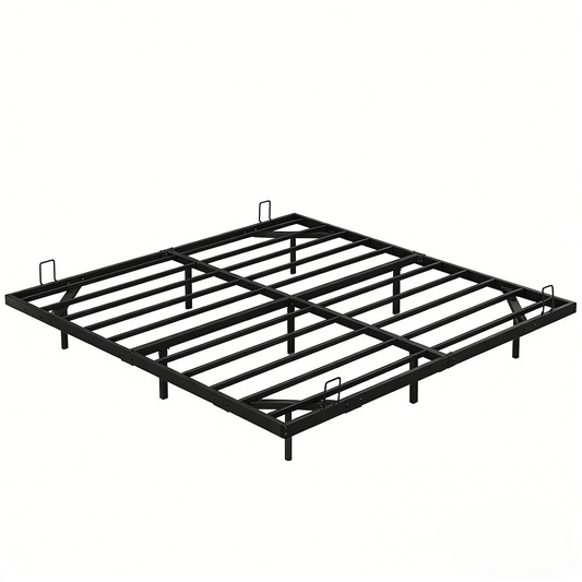King Size Floating Bed Frames with LED Lights, Metal Platform Bed , Solid and Stable, Noise Free, No Box Spring Needed, Easy Assembly (King)