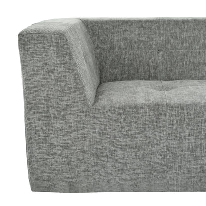 Juego de sofás modulares para sala de estar, 112,2 x 74 pulgadas, sofá minimalista moderno, sofá cama tapizado para sala de estar, dormitorio, combinación de 2 piezas sin computadora, en forma de L, gris claro