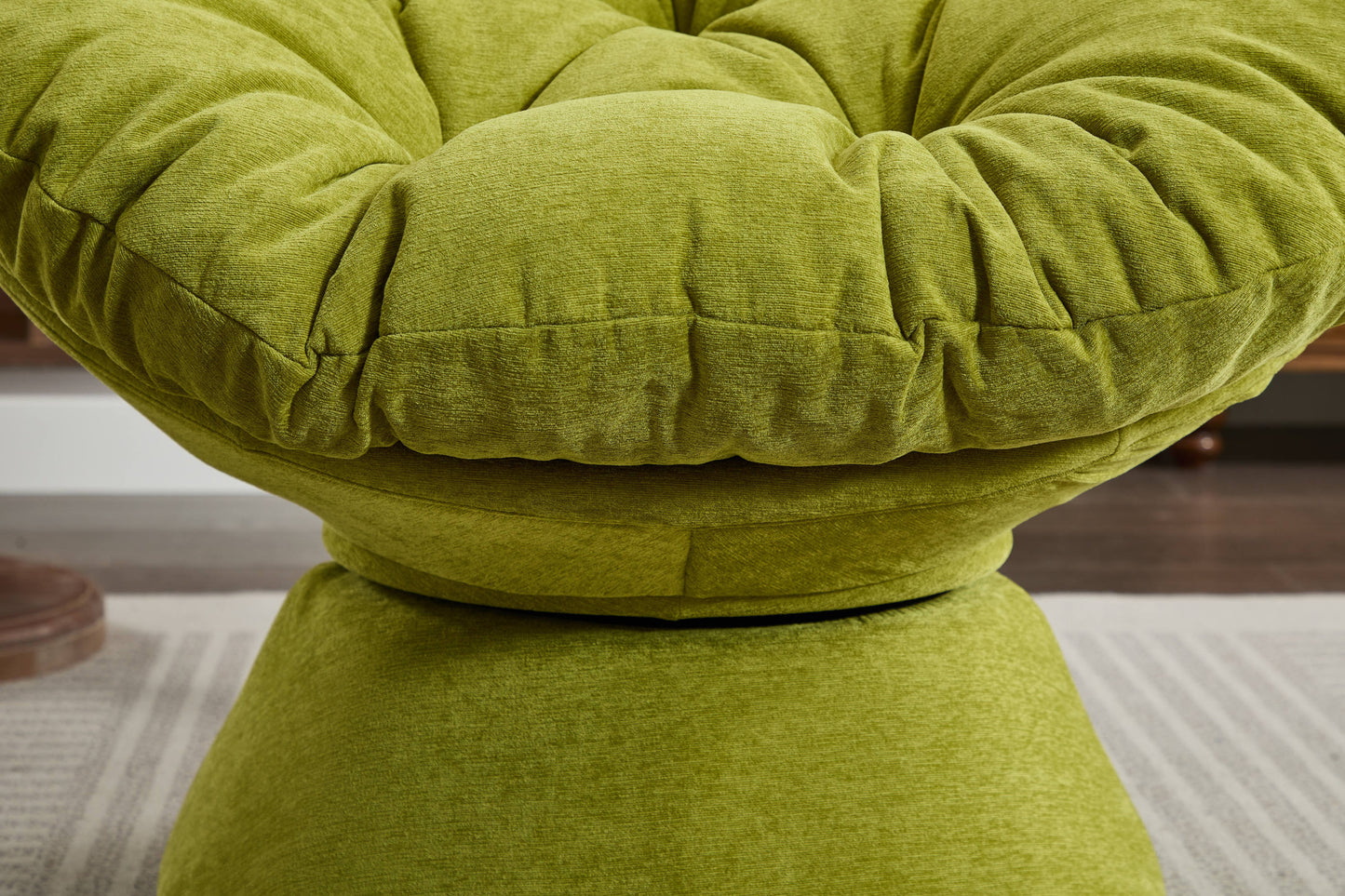 Oversized Swivel Accent Chair, 360 Swivel Barrel Chair, Papasan Chair for Living Room Bedroom