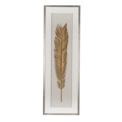 16" x 47" Gold Leaf Framed Wall Art, Wall Decor for Living Room Dining Room Office Bedroom