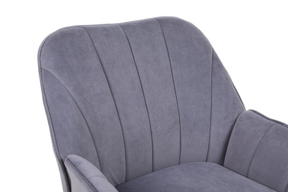 Modern Mid Century Chair velvet  Sherpa Armchair for Living Room Bedroom Office Easy Assemble