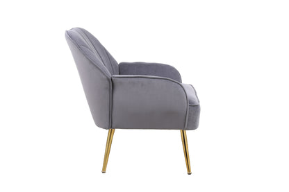Modern Mid Century Chair velvet  Sherpa Armchair for Living Room Bedroom Office Easy Assemble