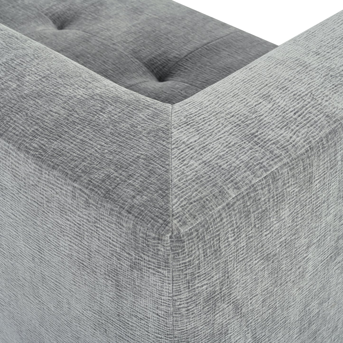 Juego de sofás modulares para sala de estar, 112,2 x 74 pulgadas, sofá minimalista moderno, sofá cama tapizado para sala de estar, dormitorio, combinación de 2 piezas sin computadora, en forma de L, gris claro