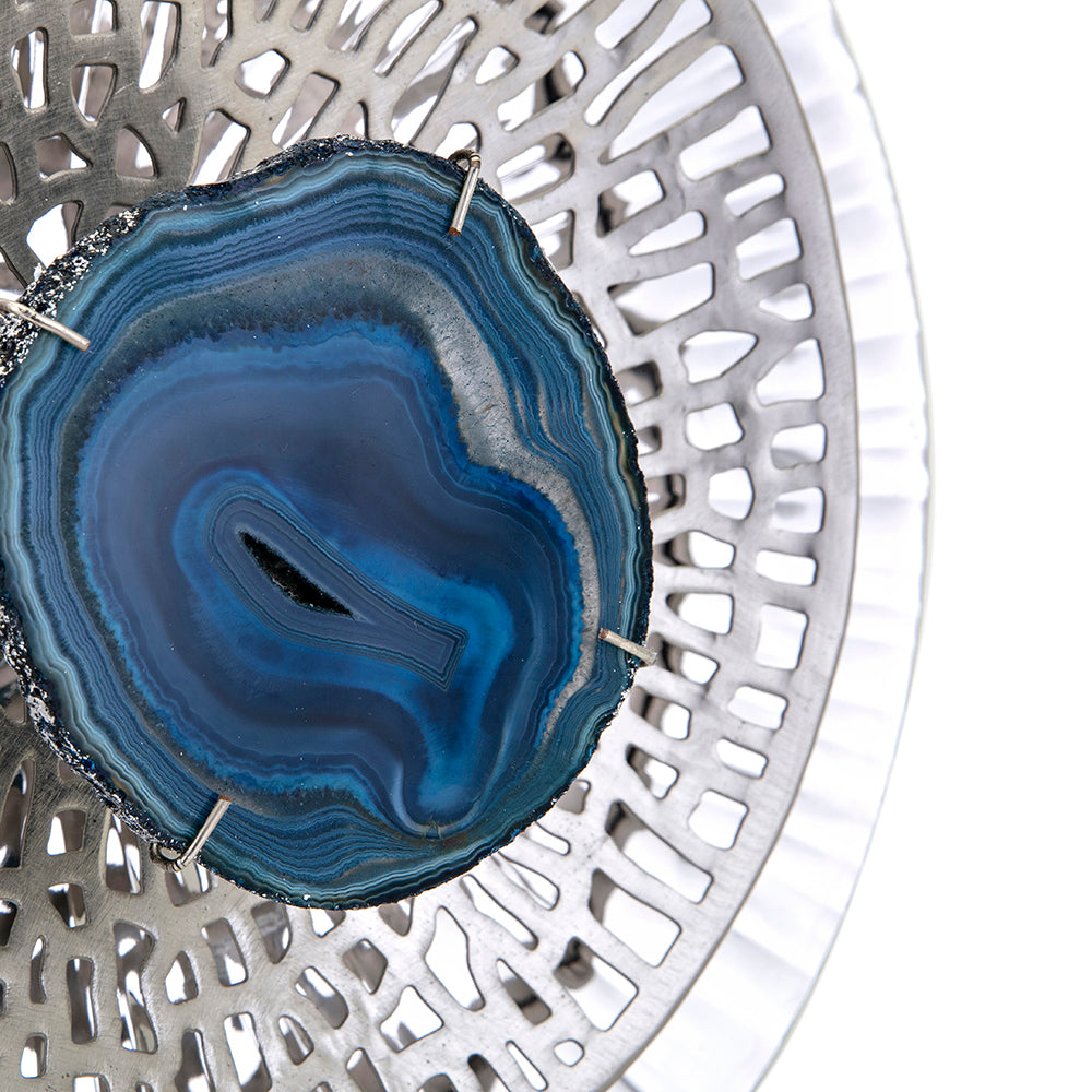 Silver Textured Oversized Disc, Wall Decor for Living Room Bedrrom Entryway Office, Set of 3